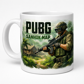 Kişiye Özel Nick Baskılı Gamer Kupa Bardak – Sanhok Harita Temalı